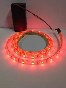 Teleskop Flaggenstange rotes LED-Licht, 9 V batteriebetrieben 500 mm wasserdichter Streifen. - Bild 1 von 1