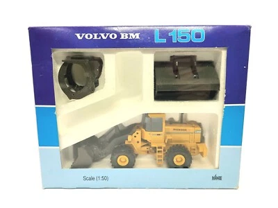 Volvo BM L150 Wheel Loader Set with Attachments - NZG 1:50 Scale Model #359 - Image 1 of 4