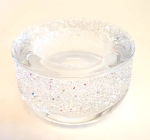 Swarovski Crystal Textured AB Shimmer Votive Tealight Candle Holder Boxed - Picture 1 of 7