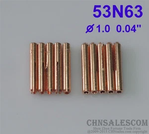 10 pcs 53N63 Gas len Collets for Tig Welding Torch WP-24 WP-24W 1.0mm 0.040" - Picture 1 of 4