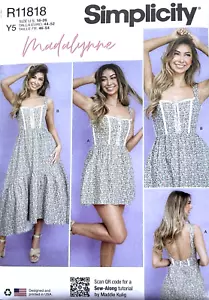 Simplicity Muster S9779/R11818 Damen Kleid in 2 Längen Größen: 18 - 26 - Bild 1 von 2