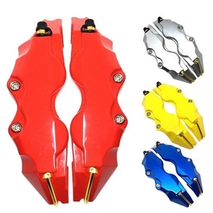 1 par de cubiertas protectoras pinza freno disco coche 3D opciones 4 colores izquierda y derecha - Imagen 1 de 14
