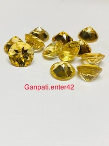 Citrine Loose Gemstone Faceted Round Cut 12x12 mm Natural Calibrated 01 Pcs A E7 - Picture 1 of 6