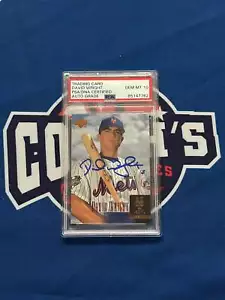 David Wright Autographed 2001 Upper Deck Rookie Card Gem Mint 10 Auto (PSA SLAB) - Picture 1 of 1