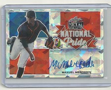 2021 Leaf Metal Draft MANUEL MERCEDES National Pride Silver Crystal #NP-MM1 AUTO