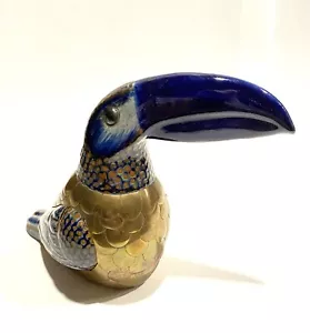 Sergio Bustamante Ceramic and Brass Toucan “Prodima” - Picture 1 of 7