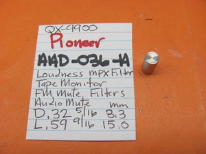 📈PIONEER AAD-036-A PUSH CAP LOUD TAPE FILTER MUTE KNOB QX-9900 QUAD RECEIVER - Picture 1 of 3