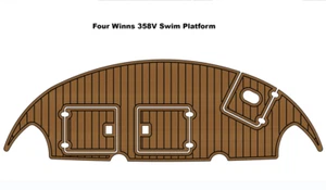 Four Winns 358V Swim Platform Step Boat EVA Faux Foam Teak Deck Floor Pad Mat - Imagen 1 de 17