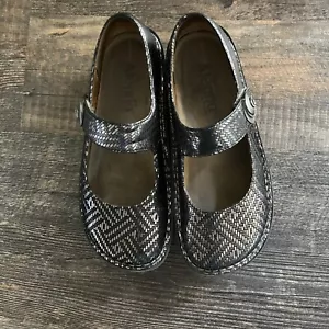 Alegria Mary Jane Clogs Metallic Weave Comfort Schuhe Größe 36 - Bild 1 von 4