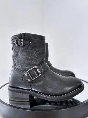 Botas moteras de cuero de calidad extra ASH Soho Gun Foto 1 de 4