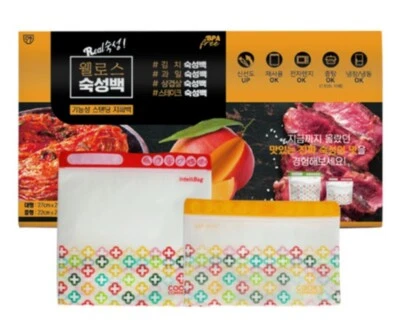 Wellos Multi Use Reusable Intellibag 13p Set Ripening Keep Zip Seal Save Bag - Image 1 of 4