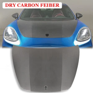 DRY Carbon Fiber Front Bonnet Engine Hood Lid 17-23 For Porsche Panamera 971 - Picture 1 of 10