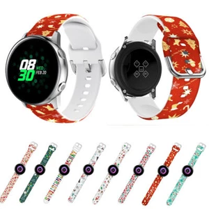 Weihnachten Silikon Sportarmband für Samsung Galaxy Watch 4 5 Pro 6 7 42/46/40/44mm - Bild 1 von 44