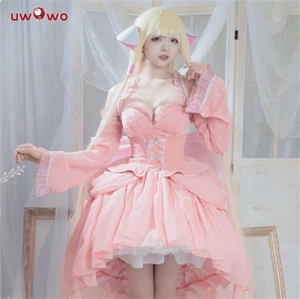 Chobits Chi Dresses Skirt Cos Costume Outfits Halloween Pink Princess Dress New - Picture 1 of 7