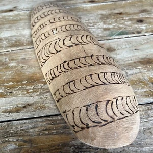 Hand Carved Burnt Decoration Australian Aboriginal Coolamon #S1 - Picture 1 of 20