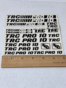 TRC Pro 10 Partial Original Vintage RC R/C Sticker Decal Sheet 1/10 On Road Pan - Picture 1 of 1