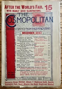 Dec 1893 Cosmopolitan - Original Mark Twain Story - Chicago World's Fair Re-Cap - Picture 1 of 5