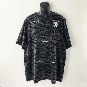 T-shirt da uomo OAMC Schule nera mimetica girocollo manica corta cotone SS 19 taglia XXL - Foto 1 di 12