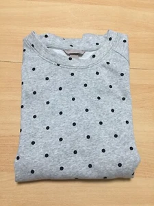 H&M Hoodie Sweatshirt Classic Polka Dots Gray Women Size 4XL - Picture 1 of 5