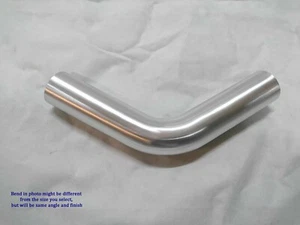 Radiador turbo intercooler curva de aluminio cepillado de 60 grados 1,5 mm peso ligero - Imagen 1 de 3