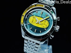 Reloj Invicta 43 mm LE Jim Clark's MONACO Speedway Tri-Time Verde LOTUS Esfera SS - Imagen 1 de 8