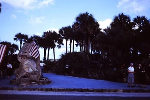 Kodachrome Red Border Slide, Entrance to Marine Studios / Marineland in 1950's - Picture 1 of 1