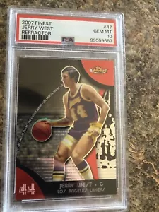 2007-08 Topps Finest - Refractor #47 Jerry West - Great Condition - Picture 1 of 2