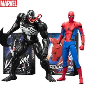 New Fondjoy Spider Man Venom 1/12 Classic Red and Blue Battle Suit Figure Model - Picture 1 of 8
