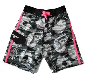 COSTUME DA BAGNO LAGUNA RAGAZZO - TAGLIA 4 NERO MIMETICO - PANTALONCINI DA TAVOLA NUOTO - Foto 1 di 1