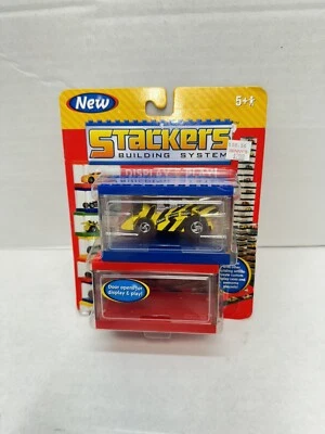 2 Stackers Building System   Racing Champions 2002 Hot Wheels Storage Lego New - Image 1 of 4