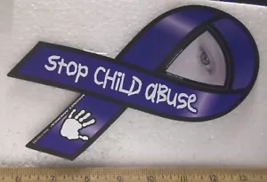 Stop Child Abuse Magnetic Ribbon - Picture 1 of 5