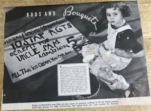 Shirley Temple 1938 - recorte vintage - Imagen 1 de 2