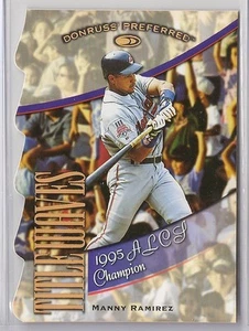 1998 98 DONRUSS PREFERRED MANNY RAMIREZ TITLE WAVES INSERT, #24 #'d 1995 - Picture 1 of 2
