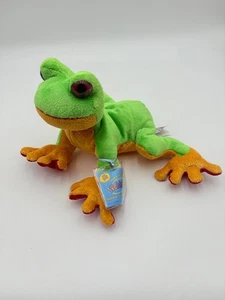 Webkinz Tree Frog With Code Tags Sealed Unused Plush Toy Virtual Pet Yellow Gree - Picture 1 of 8