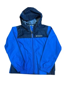 Columbia Boys Glennaker Blue Rain Jacket Lightweight Unlined Size XS 6/7 - Picture 1 of 5