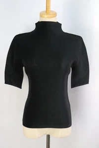 PLEATS PLEASE Black High Neck Half Sleeve Top 118 9812 - Picture 1 of 6