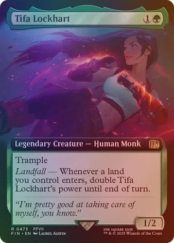 Tifa Lockhart (Extended Art) #473 (Foil) (NM) Final Fantasy FIN Magic MTG - Image 1 of 1