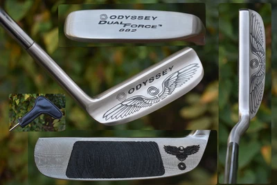 CUSTOM Odyssey Dual Force 882 Putter / Napa 8802 RH Engraved Eagle Wings 35" - Image 1 of 4