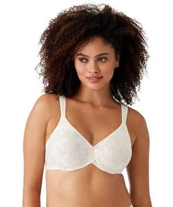 Wacoal 85567 Awareness Full Figure Underwire Bra Unlined Plus Size 40DDD Ivory - Picture 1 of 6