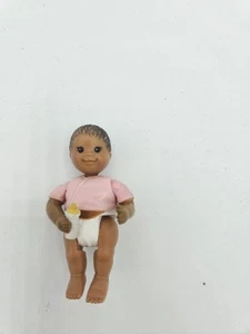 FISHER PRICE Loving Family Dollhouse AFRICAN AMERICAN AA BABY GIRL in Pink - Picture 1 of 2