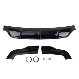 Glanz Schwarz Heck Diffusor Lippe Volant Stoßstange + Seitenspats für BMW X5 F15 M Sport - Bild 1 von 19