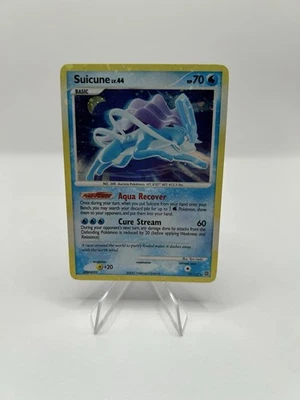 Pokemon TCG Suicune 19/132 Secret Wonders SWIRL 2007 MAJOR HOLO BLEED ERROR - NM - Image 1 of 4