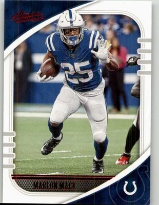 2020 Panini Absolute Marlon Mack Red #39 Indianapolis Colts - Image 1 of 2