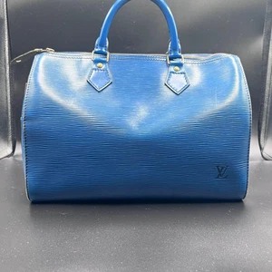 Louis Vuitton Epi Speedy 30 Hand Boston Bag Blau M43005 #hju870 - Bild 1 von 11