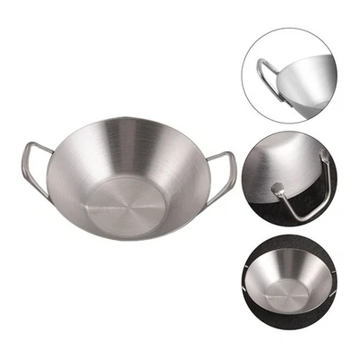 Edelstahlsauce Teller Soja-Sauce-Teller praktischer Relish-Platte mit Griff - Bild 1 von 4