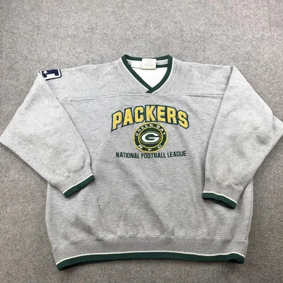 Sudadera De Colección Green Bay Packers Para Hombres XL Gris NFL Fútbol Lee Sport Foto 1 de 4