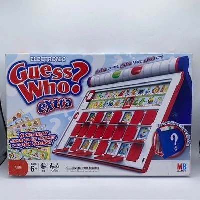 Electronic Guess Who Extra FUNCIONA Milton Bradley 2008 Juego Clásico Niños Sin Clavijas Foto 1 de 4