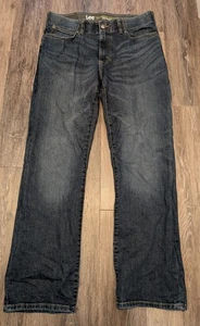 Lee Jeans Mens 34X32 Blue Extreme Motion Bootcut Regular Fit Dark Wash Workwear - Picture 1 of 8