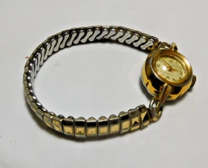 Orvin 17-Jewel Analog Woman's Gold Watch & Band (working?) - Picture 1 of 9