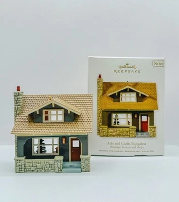New Hallmark Keepsake 2011 ARTS & CRAFTS BUNGALOW CHRISTMAS ORNAMENT #28 - Image 1 of 4